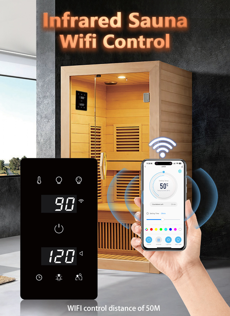 DIY UNIVERSAL Infrared Sauna&Traditional Sauna SAUNA CONTROL PANEL KIT With WIFI(LW-20)