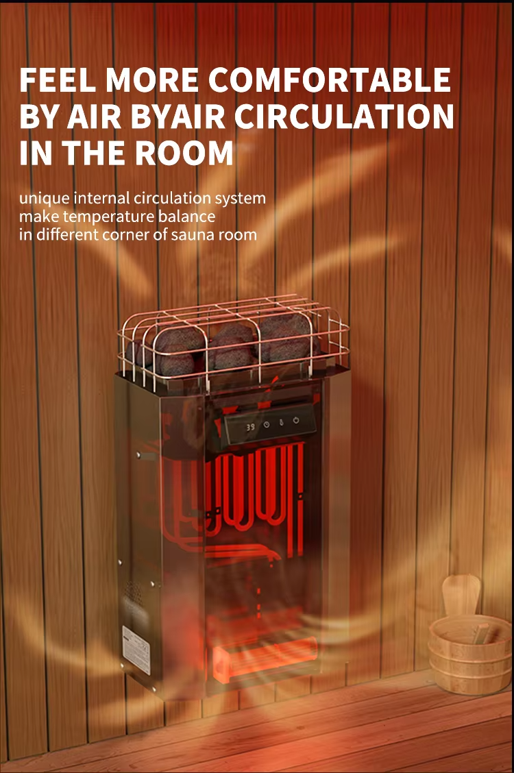 Luxury Wall-Mounted Sauna Heater with Built-in Bluetooth Speaker & Integrated Controller – 240V 3.5KW