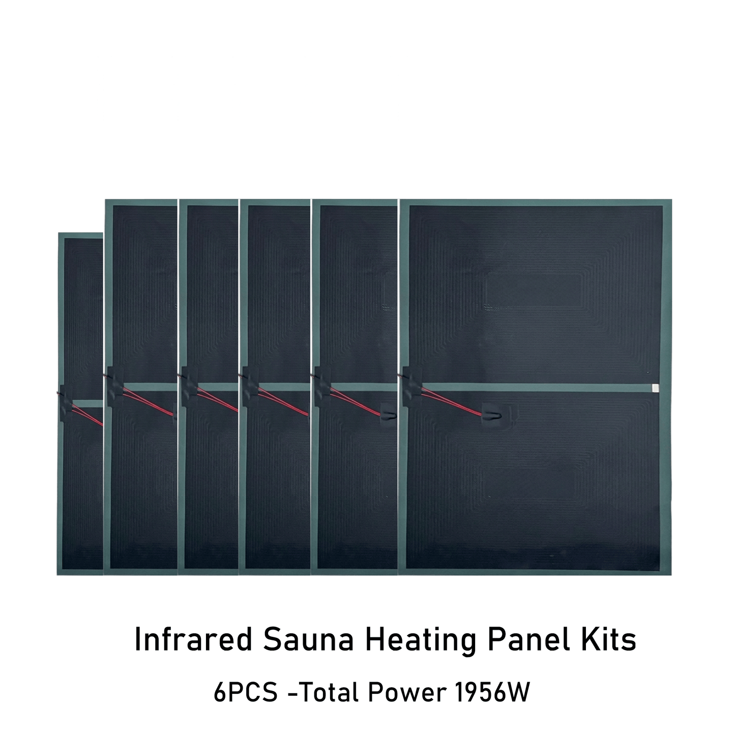 120V Infrared Sauna Heater Kit 1956W – DIY Infrared Sauna Panel Kit for Home, Carbon Ceramic Heating Panels, Sauna Heater Panels System, Infrared Heat Panels for 1-2 Person Sauna Room