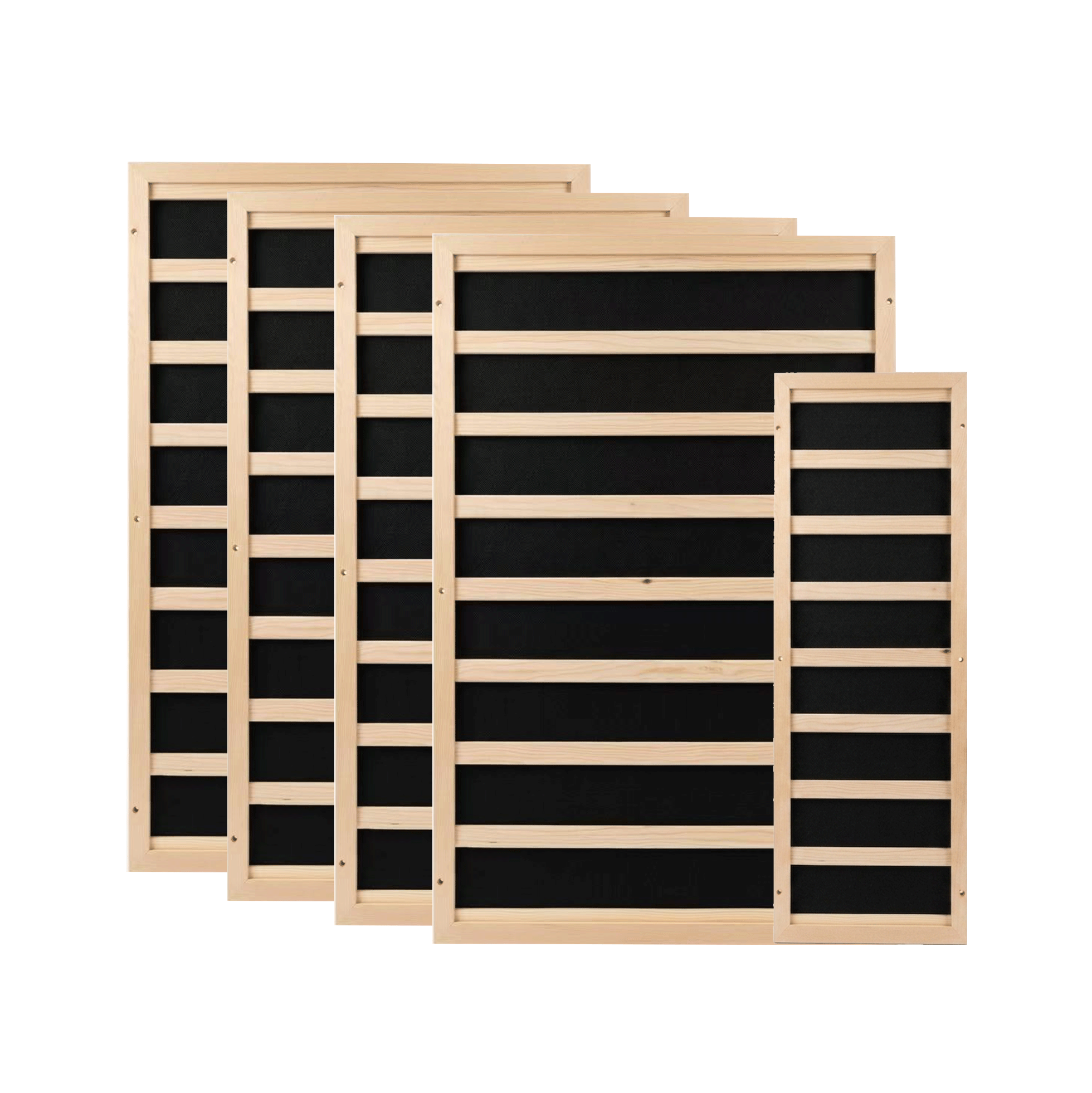 DIY infrared sauna heater panel kit with wooden frame