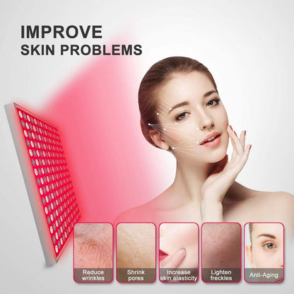 Infrared Sauna Red Light Therapy Lamps Panel | 660nm + 850nm Dual Wavelength | 225 LEDs | 45W| 120V