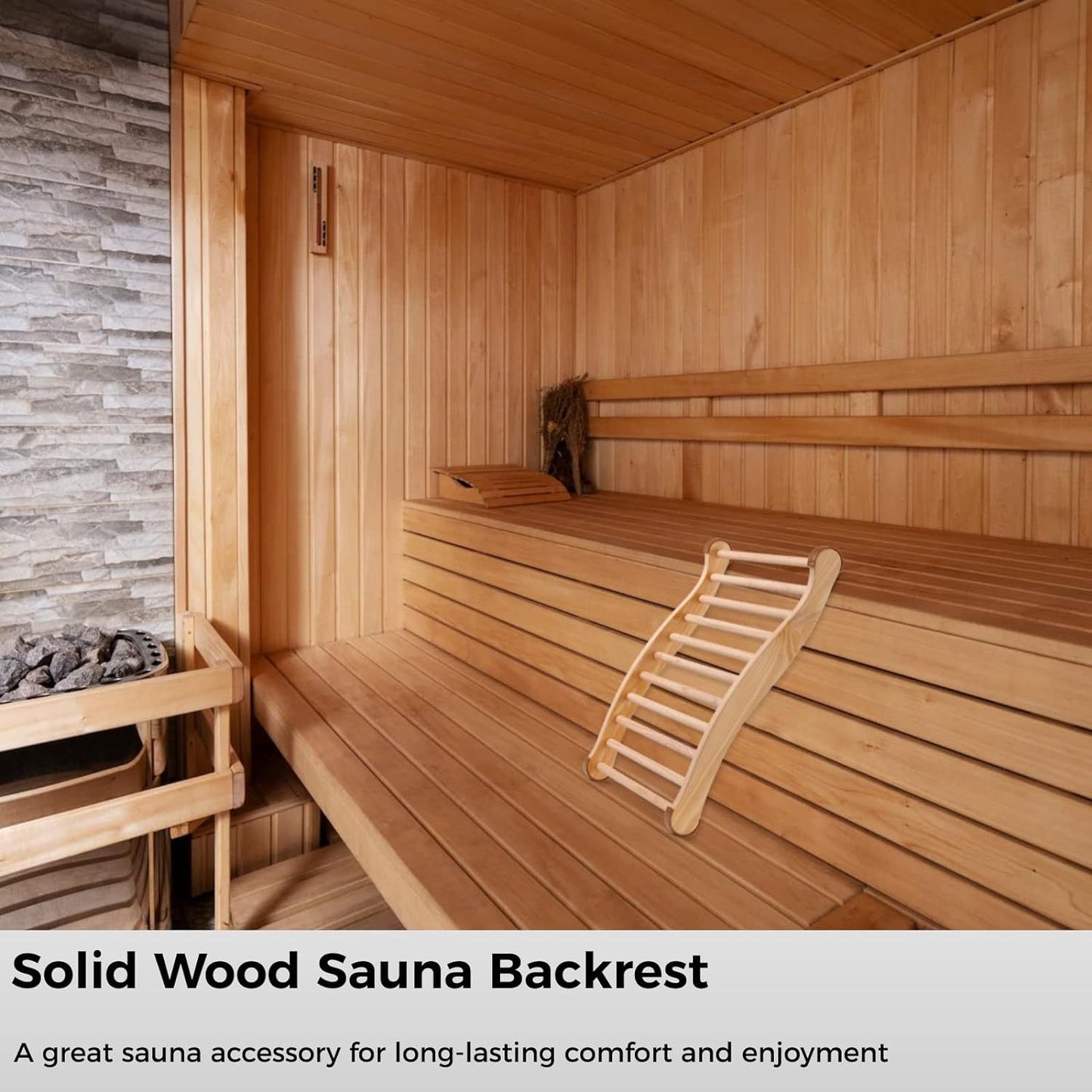 SaunaPartsWorld pine wood Sauna Backrest-2pcs