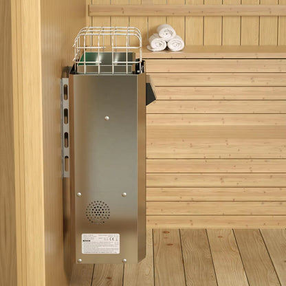 Luxury Wall-Mounted Sauna Heater with Built-in Bluetooth Speaker & Integrated Controller – 240V 3.5KW