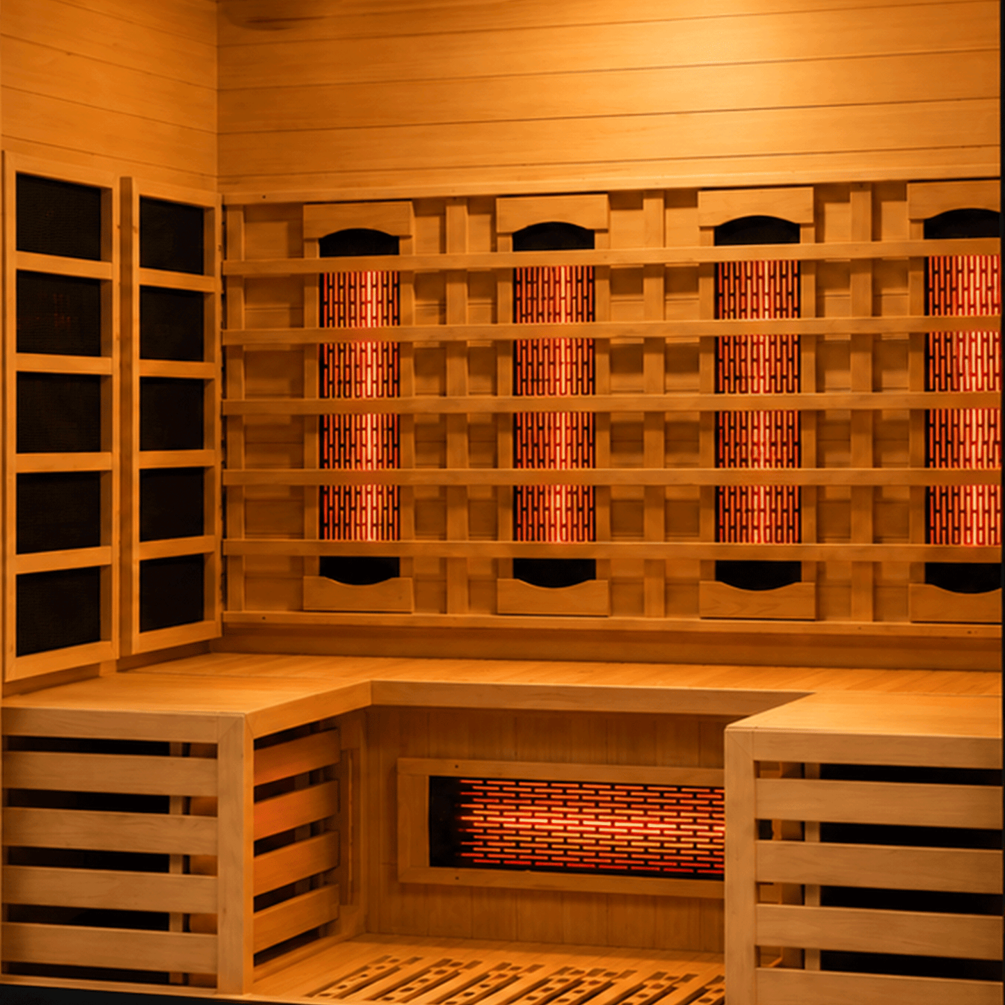 DIY Infrared Sauna Heater Kit – 4 Carbon Fiber Heating Panels + 3 Full Spectrum Infrared Heaters