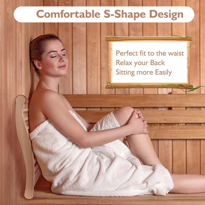 SaunaPartsWorld pine wood Sauna Backrest-2pcs