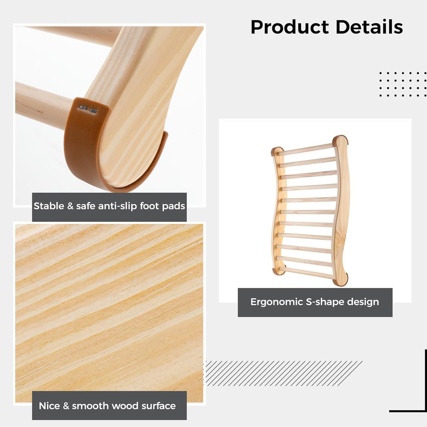 SaunaPartsWorld pine wood Sauna Backrest-2pcs