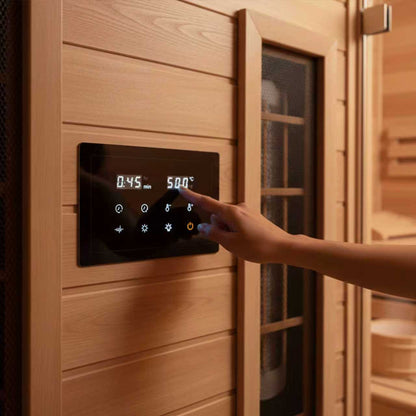 WiFi Infrared Sauna Control Panel Kit – Universal Replacement Controller for Infrared Sauna Repair & DIY Sauna -LW21 (110-240V 3000W Power Supply)