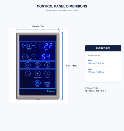 DIY UNIVERSAL SAUNA CONTROL PANEL & POWER SUPPLY KIT REPLACEMENT KIT (G-128)