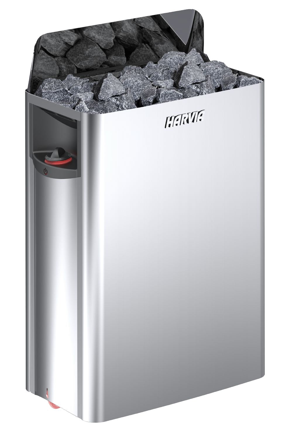 ETL Certified Harvia The Wall Electric Sauna Heater, Powerful 240V Sauna Stove , Electric Heater for Dry Sauna Room, Built-In Controls  (6kW - Black)