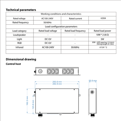 WiFi Infrared Sauna Control Panel Kit – Universal Replacement Controller for Infrared Sauna Repair & DIY Sauna -LW21 (110-240V 3000W Power Supply)