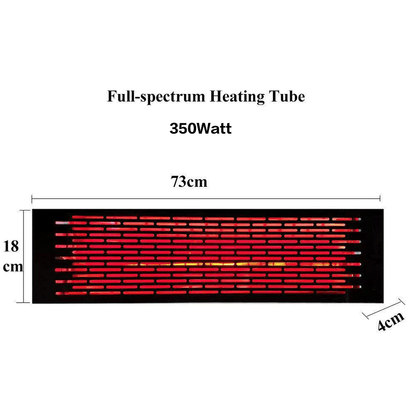 Infrared Sauna Heating Tube Component - Full Spectrum