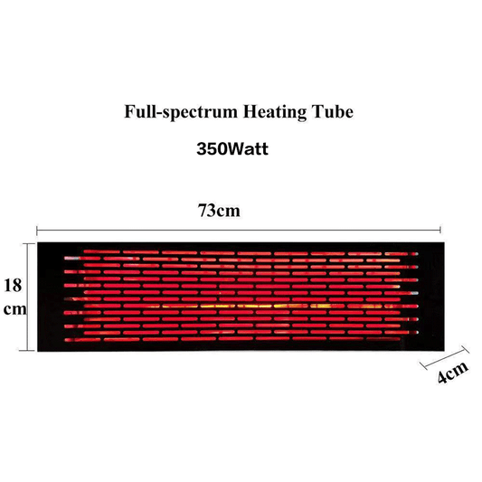 Infrared Sauna Heating Tube Component - Full Spectrum
